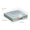 Boîte à piles Relaxdays, lot de 2, pour 60 piles AA et AAA, Voir les images du produit 4