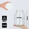 KADAX 2x Słoik Szklany Słoiki 2,5L Słój Na Ogórki Nalewki + Podgląd zdjęcia produktu 3
