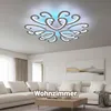 Oyajia 98W LED Deckenleuchte Heart Design Weiß Deckenlampe Produktbild-Vorschau 5