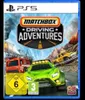 The image shows the cover art for the video game 'Matchbox Driving Adventures' for PlayStation 5. Produktbild-Vorschau