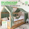 Nebesá na domčekovú posteľ 67x270 cm eukalyptové so zlatou Náhľad obrázku produktu 4