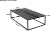 Couchtisch 120x70 cm mittig Akazie massiv & Epoxidharz-Ader Produktbild-Vorschau 3