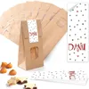 Verpackung 10 kleine braune Blockbodenbeutel Geschenk-Tüte Produktbild-Vorschau 3