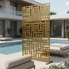 Trennwand ‘Bernalda’ 180 x 120 cm Stahl Braun Produktbild-Vorschau 8