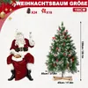LARS360 Umelý vianočný stromček, výška 150 cm, s dreveným Náhľad obrázku produktu 2
