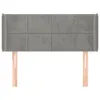 vidaXL Kopfteil mit Ohren Hellgrau 103x16x78/88 cm Samt -  Produktbild-Vorschau 12