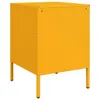 vidaXL Table de nuit jaune moutarde 36x39x50,5 cm acier Voir les images du produit 2