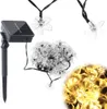 Lampes solaires de jardin fleuries 7m 50LED blanc chaud Voir les images du produit 1