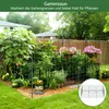 XMTECH Teichzaun Gartenzaun Metall Steckzaun Hundezaun mit Produktbild-Vorschau 5