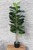 Umelá rastlina 115 cm Ficus Lyrata umelá rastlina Náhľad obrázku produktu 2