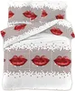 FEBE Bettwäsche Rote Lippen Bettbezug-Set 135x200 + Produktbild-Vorschau 1