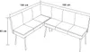 Eckbank 154 x 195 cm Mesilla kurzer Schenkel links Produktbild-Vorschau 2