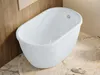 Badewanne Sitzbad 120 x 75 x 65 cm Acryl Weiß 165 L PICCOLA Produktbild-Vorschau 2