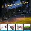 A collage showing the solar firefly lights in use outdoors and a step-by-step installation guide. Produktbild-Vorschau