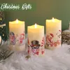 Set aus 3 weihnachtlichen LED-Kerzen mit Fernbedienung – Produktbild-Vorschau 5