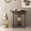 FATIVO Konsolentisch Holz Schmal mit Schublade, 82x32x82 cm Produktbild-Vorschau 1