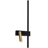 A modern black and gold wall lamp. Produktbild-Vorschau