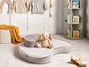 BELIANI Bodenkissen Hellbeige / Braun aus Baumwolle Produktbild-Vorschau 2