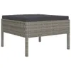 vidaXL 12-tlg. Garten-Lounge-Set mit Auflagen Poly Rattan Produktbild-Vorschau 4