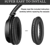 An image showing a pair of headphones and a replacement earpad, with text indicating instructions for installation. Náhled obrázku produktu