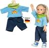 Jeans per bambole con camicia 35-45 cm, 1 pezzo Anteprima dell’immagine prodotto 6