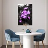 MuchoWow® Poster Blumen - Lila - Schwarz - Weiß 60x90 cm - Produktbild-Vorschau 4