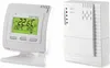 A digital thermostat and its receiver unit are shown against a white background. Voir les images du produit