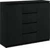 Kommode mit 4 Schubladen 2 Schränke 120cm Klamotenschrank Produktbild-Vorschau 1
