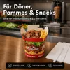100 boîtes "Dönerbox" pour frites, kebabs et snacks, format Voir les images du produit 5