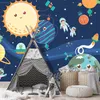 Vlies Fototapete - Happy Planets 200x140 cm Für Kinder Produktbild-Vorschau 2
