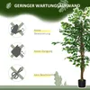 HOMCOM Künstliche Pflanze, 150 cm Kunstpflanze mit Produktbild-Vorschau 5