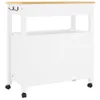 vidaXL Kuchynský vozík MONZA 84x40x88,5 cm z masívneho Náhľad obrázku produktu 7