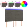 LED Kopfteil Dunkelgrau 144x5x118/128 cm Samt Produktbild-Vorschau 1
