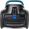 The back of a black vacuum cleaner with a teal handle, shown against a white background. Podgląd zdjęcia produktu