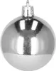 A single silver Christmas ornament is shown against a white background. Produktbild-Vorschau