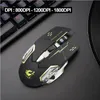 X8 bezdrátová herní myš dobíjecí tiché LED podsvícení USB Náhled obrázku produktu 5