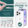 Custodia a 360° per iPhone 15 Pro Clear Full Cover Custodia Anteprima dell’immagine prodotto 4