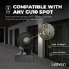 Ledvion - LED Wandleuchte Nova mit Sensor - Schwarz - GU10 Produktbild-Vorschau 9