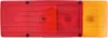 A rectangular automotive tail light with separate red and yellow sections. Produktbild-Vorschau