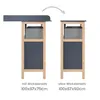 Two identical furniture pieces are shown side-by-side, one with a changing top and one without, to illustrate a feature. Produktbild-Vorschau