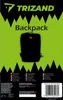 A product image showing a backpack with marketing text and branding. Produktbild-Vorschau
