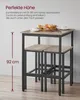 VASAGLE Bartisch Küchentisch, Stehtisch, 60 x 60 x 92 cm, Produktbild-Vorschau 4
