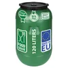 A green 120-liter barrel with a black lid, displayed on a white background. Produktbild-Vorschau