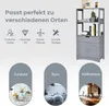 COSTWAY voľne stojaca kúpeľňová skrinka, vysoká kúpeľňová Náhľad obrázku produktu 6
