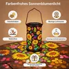 Gartenlaterne für draußen – Sonnenblumen-Solarleuchte , Produktbild-Vorschau 2