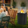 TRMLBE Bioethanol Kamin Indoor Outdoor Feuersäule mit Produktbild-Vorschau 9