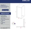 Duschwand Glas weiß 100x200cm 8 mm ESG Sicherheitsglas Produktbild-Vorschau 6