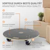 ECD Germany Přepravní vozík kulatý, Ø 77x14,5 cm, se Náhled obrázku produktu 3