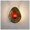 Deko-Wandleuchte aus Metall und Kunststoff, rot, 30 x 40 x Produktbild-Vorschau 1