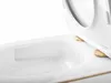 REA Wandhängende Toilettenschüssel Nfq Gold Edge Gold Produktbild-Vorschau 4